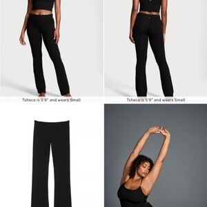NWT Victoria's Secret Black Flare Pants